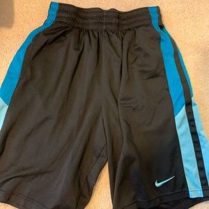 Nike black and blue shorts